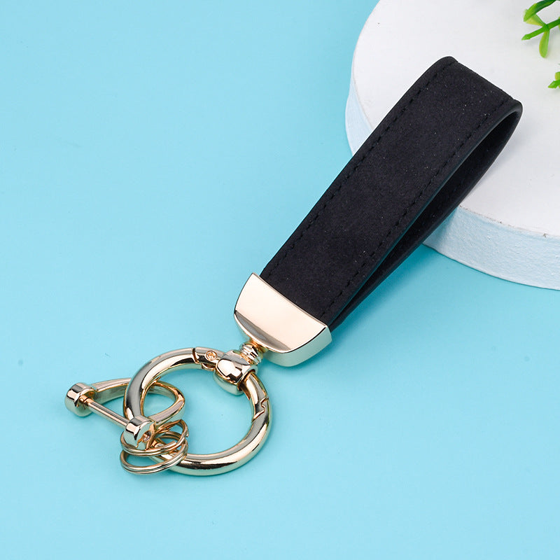 Leather Strap Metal Keychains for Car Key(Item No.: LK005)