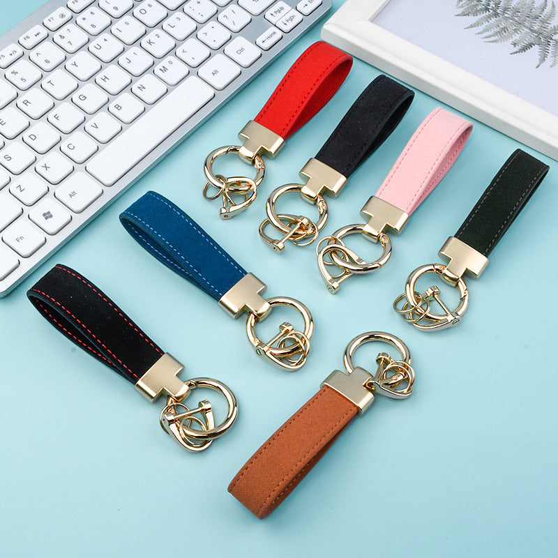 Leather Strap Metal Keychains(Item No.:LK008)
