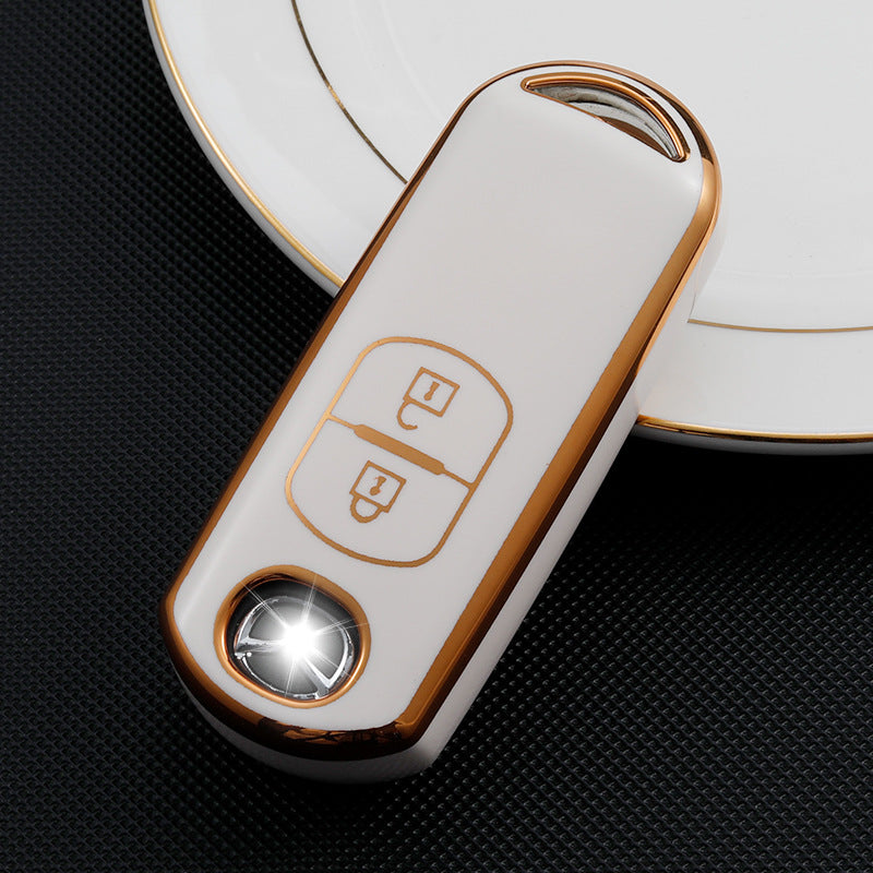 Soft TPU Key Case Cover For Mazda(Key No.A3+A4)