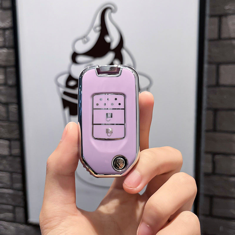 Soft TPU Key Case Cover For Honda(Key No.B)
