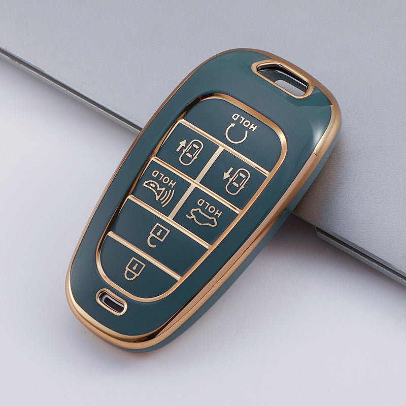 Soft TPU Key Case Cover For Hyundai(Key No.M)