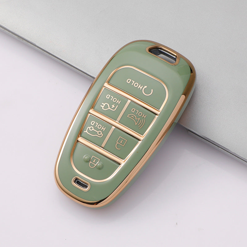 Soft TPU Key Case Cover For Hyundai(Key No.M)