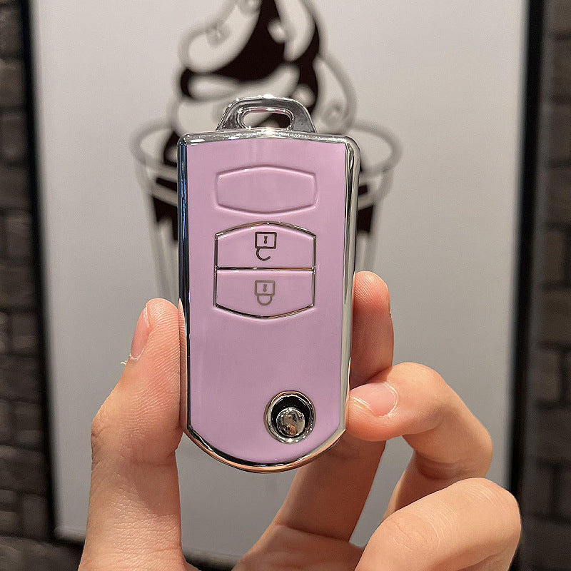 Soft TPU Key Case Cover For Mazda(Key No.C)
