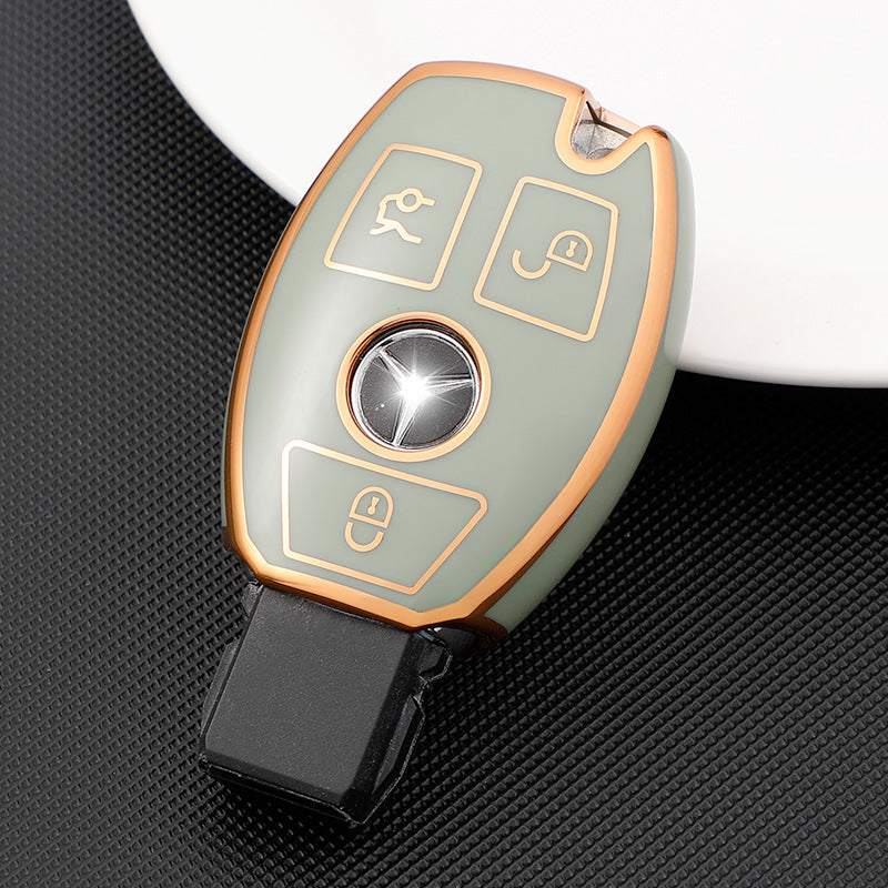Soft TPU Key Case Cover For Mercedes-Benz GLC200 / GLC260 / GLC300 / C200L / GLC260 / GLA200 / C180L / G300 / G350 / GLE320 / GLC / GLS / AMG / A B C S V GL ML Class
