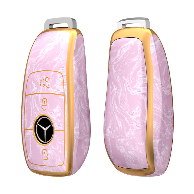 Soft TPU Key Case Cover For Mercedes-Benz A, C, E, S, CLA, CLS, GLA, GLB, GLC, GLE, GLS, G Glass 2017-2022