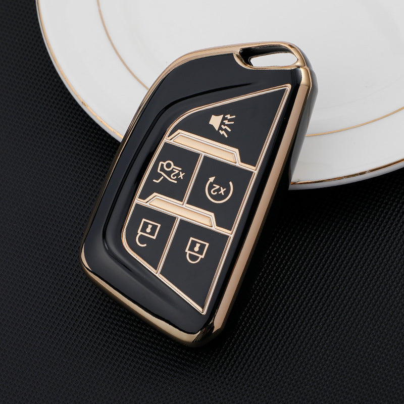 Soft TPU Key Case Cover For Cadillac(Key No.C)