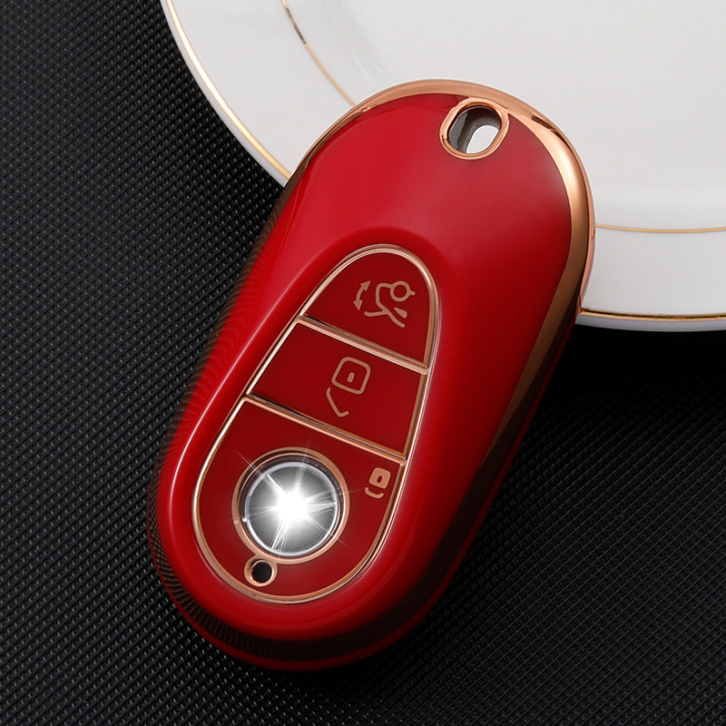 Soft TPU Key Case Cover For Mercedes-Benz New C-Class C260L/C200/S400/450/Maybach S480