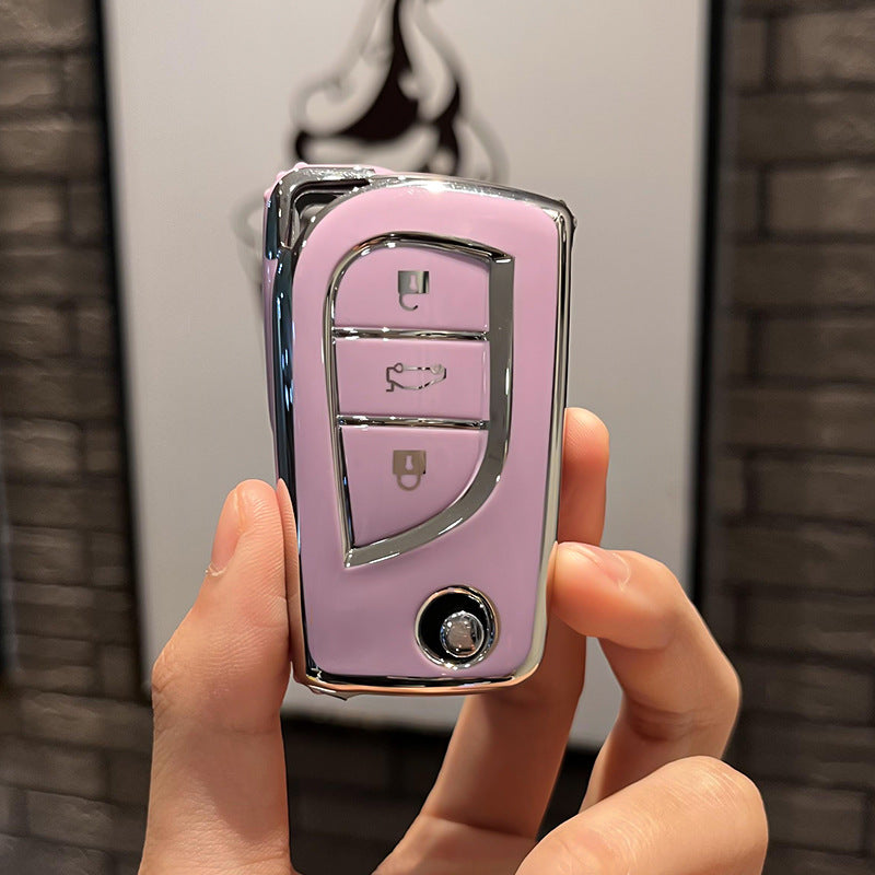 Soft TPU Key Case Cover For Toyota(Key No.D)