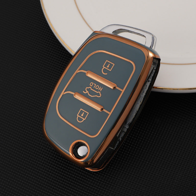 Soft TPU Key Case Cover For Hyundai(Key No.E)