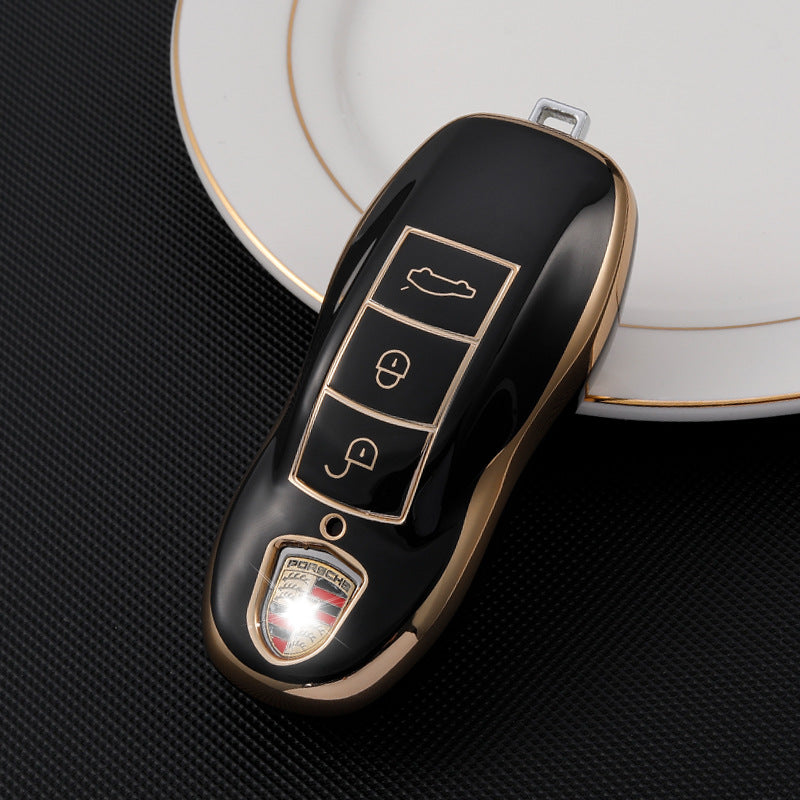 Soft TPU Key Case Cover For Porsche(Key No.B)