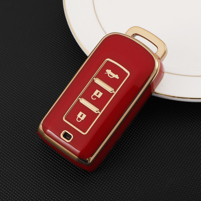 Soft TPU Key Case Cover For Mitsubishi(Key No.A)