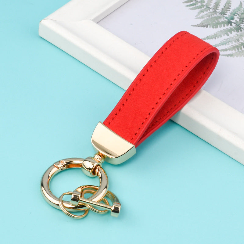 Leather Strap Metal Keychains for Car Key(Item No.: LK005)