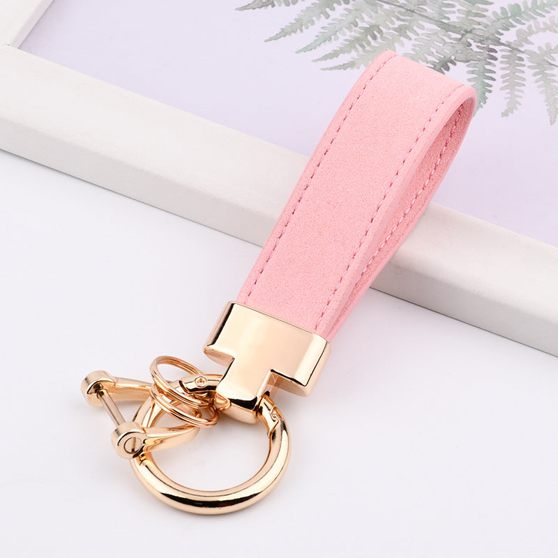 Leather Strap Metal Keychains(Item No.:LK008)