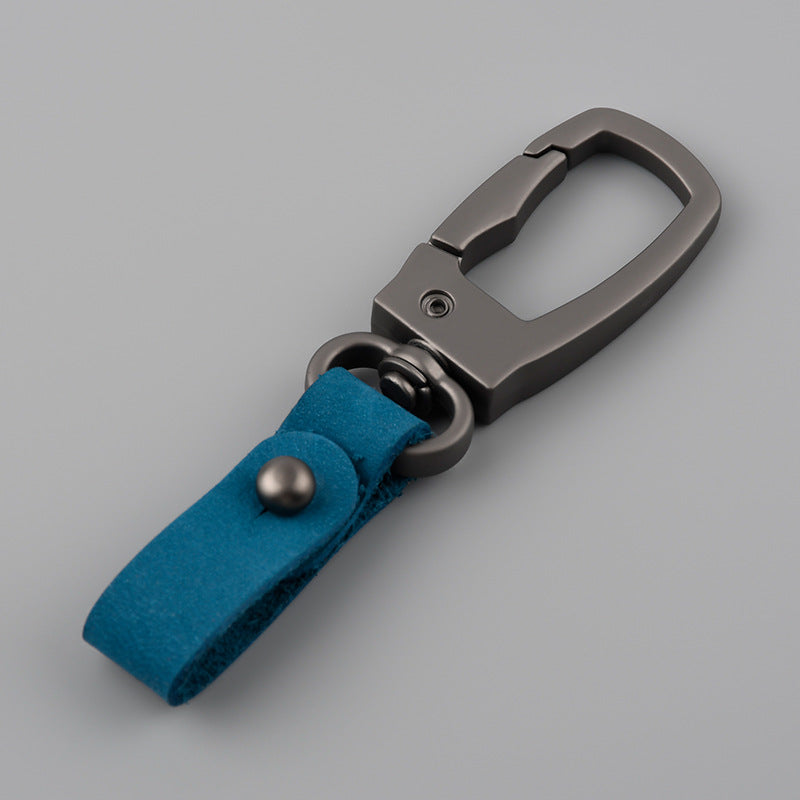 First Layer Cow Leather Strap Metal Keychains for Car Key(Item No.: LK003)