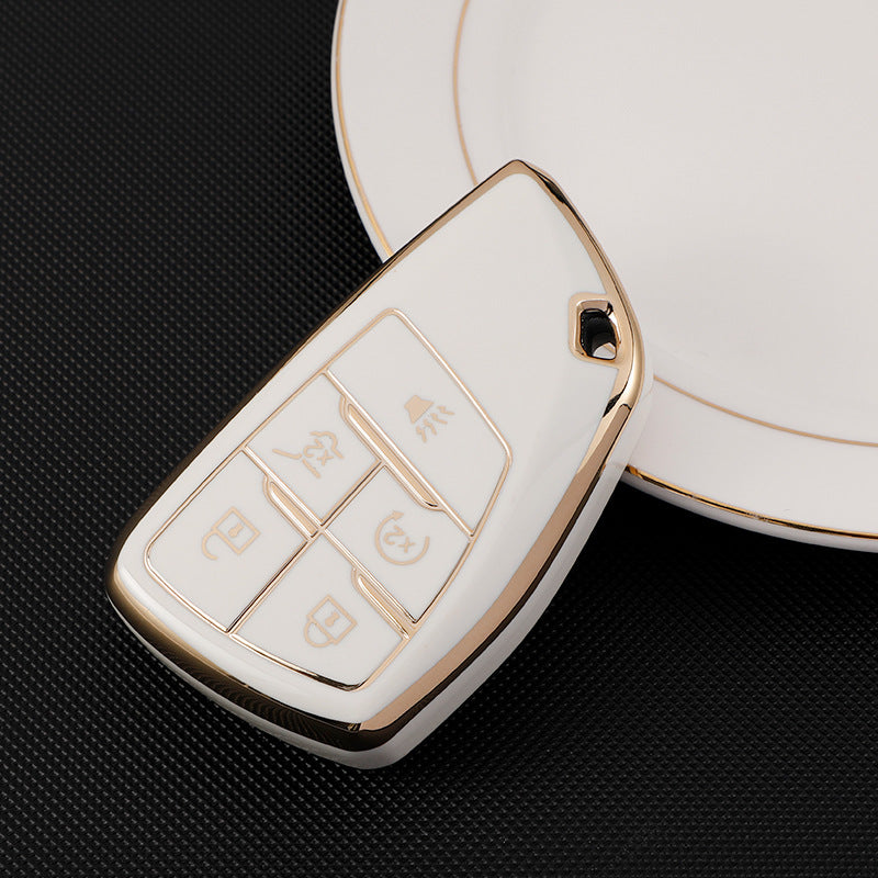 Soft TPU Key Case Cover For Chevrolet/Chevy/GMC/Buick(Key No.N)