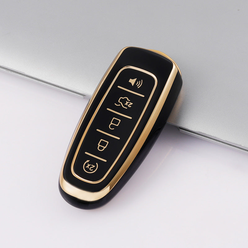 Soft TPU Key Case Cover For Ford& Lincoln(Key No.N)