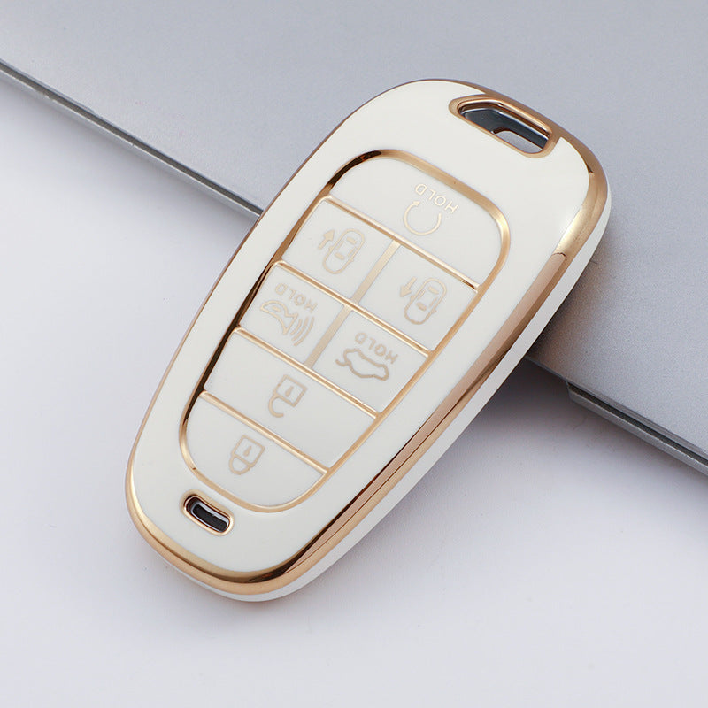 Soft TPU Key Case Cover For Hyundai(Key No.M)