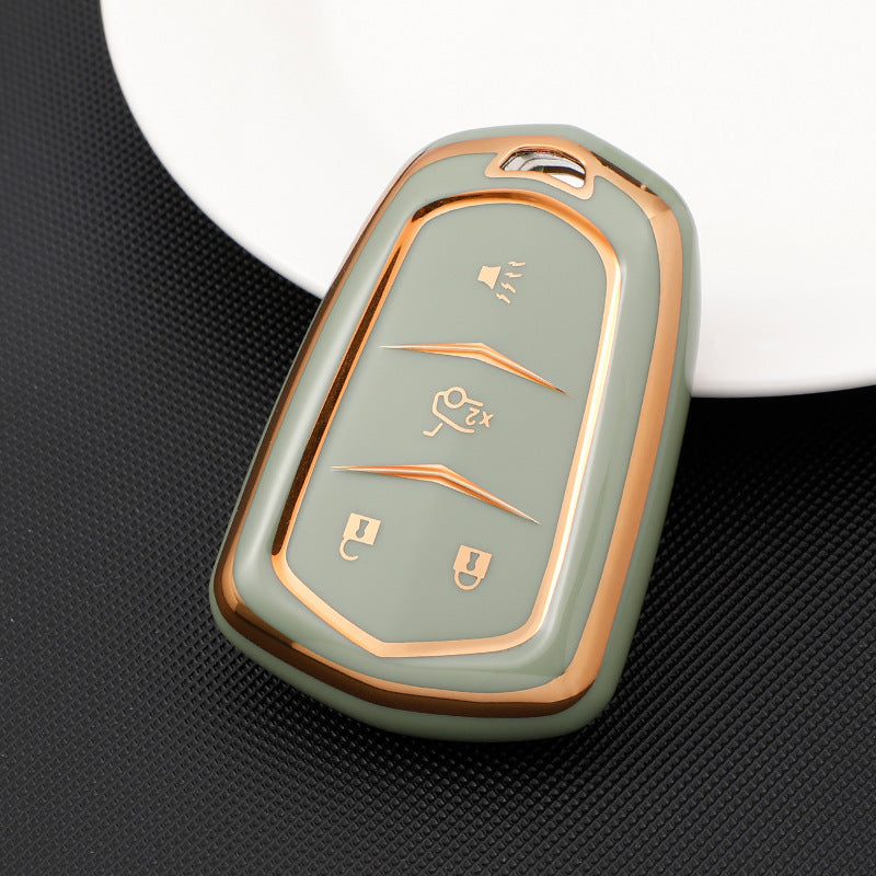 Soft TPU Key Case Cover For Cadillac(Key No.A)