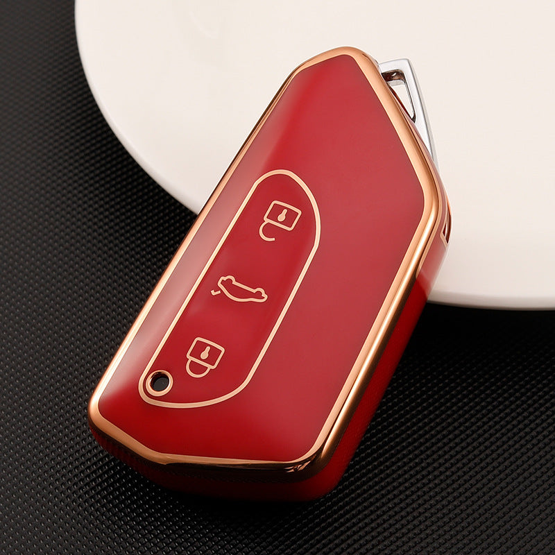 Soft TPU Key Case Cover For Volkswagen(Key No.I)
