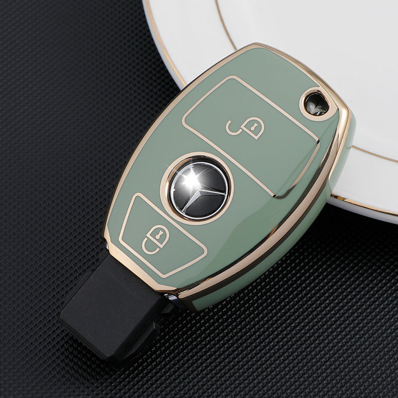 Soft TPU Key Case Cover For Mercedes-Benz GLC200 / GLC260 / GLC300 / C200L / GLC260 / GLA200 / C180L / G300 / G350 / GLE320 / GLC / GLS / AMG / A B C S V GL ML Class