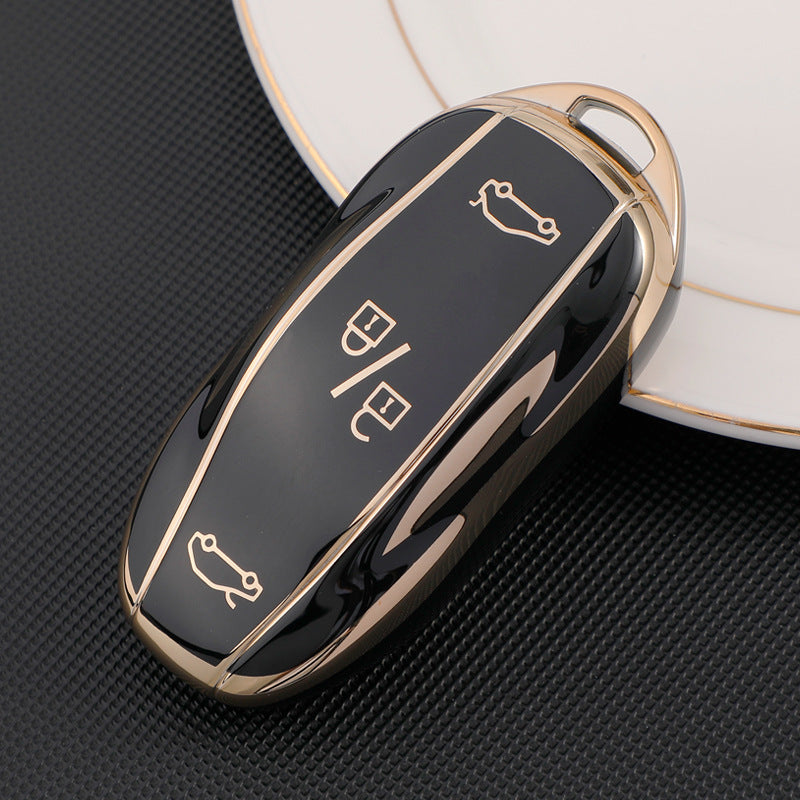 Soft TPU Key Case Cover For Tesla(Key No.A)