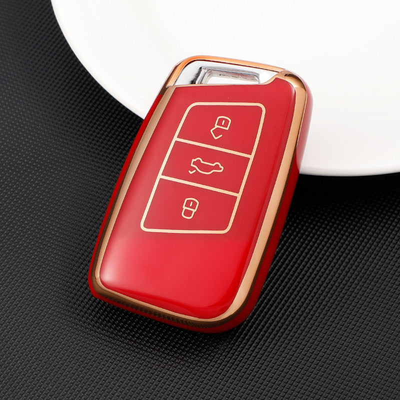 Soft TPU Key Case Cover For Volkswagen(Key No.E)