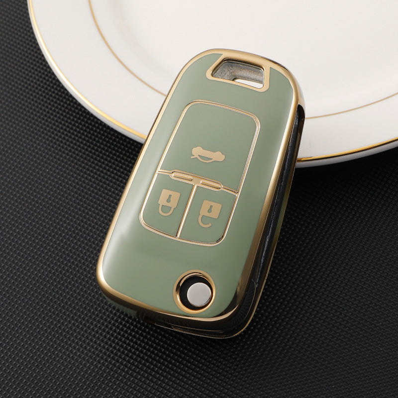 Soft TPU Key Case Cover For Chevrolet/Chevy/GMC/Buick(Key No.A)