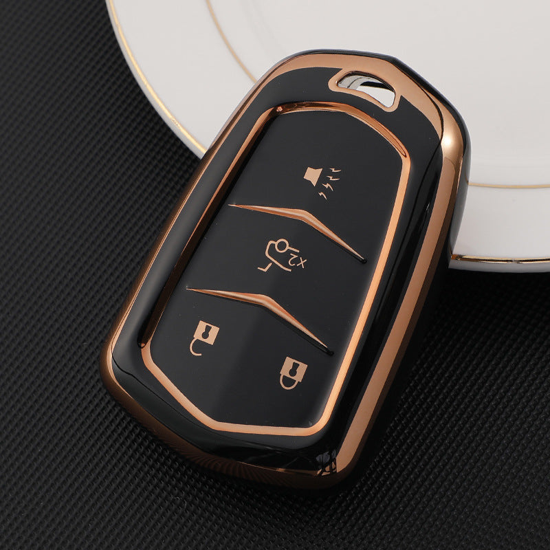 Soft TPU Key Case Cover For Cadillac(Key No.A)