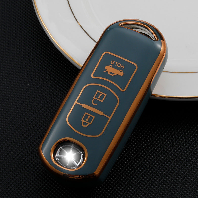 Soft TPU Key Case Cover For Mazda(Key No.A3+A4)