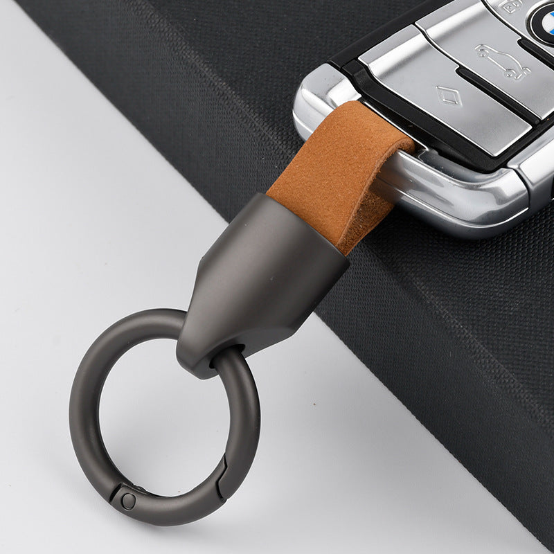 Leather Strap Metal Keychains for Car Key(Item No.: LK004)