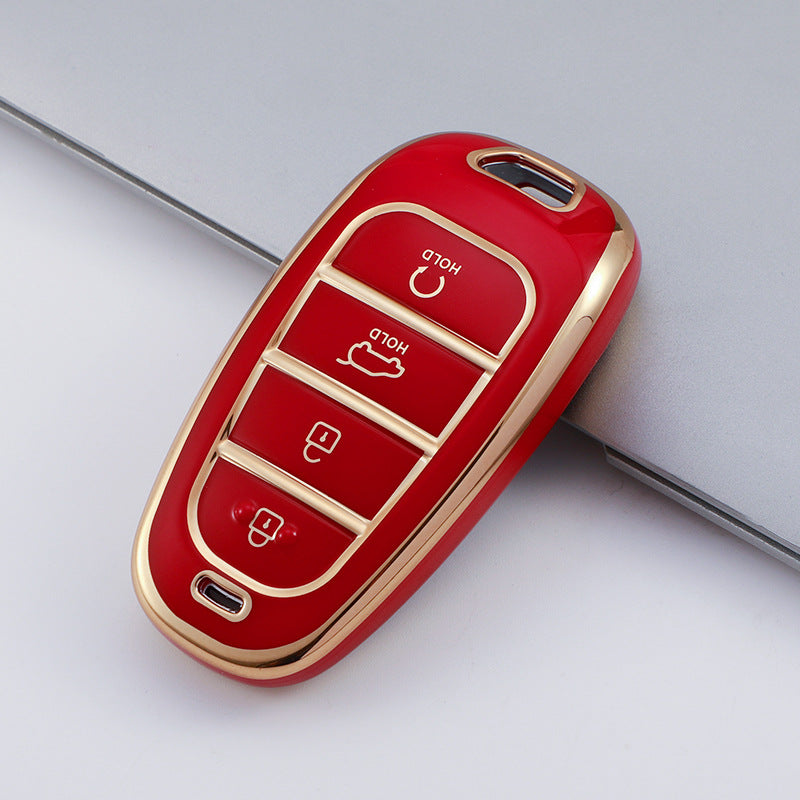 Soft TPU Key Case Cover For Hyundai(Key No.M)