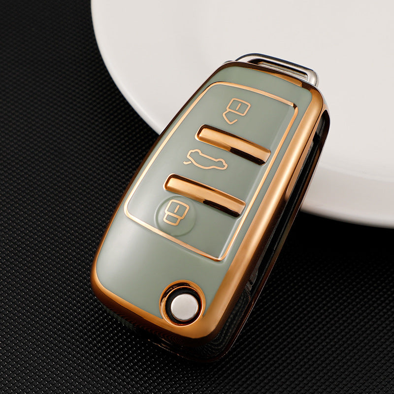 Soft TPU Key Case Cover For Audi(Key No.C)