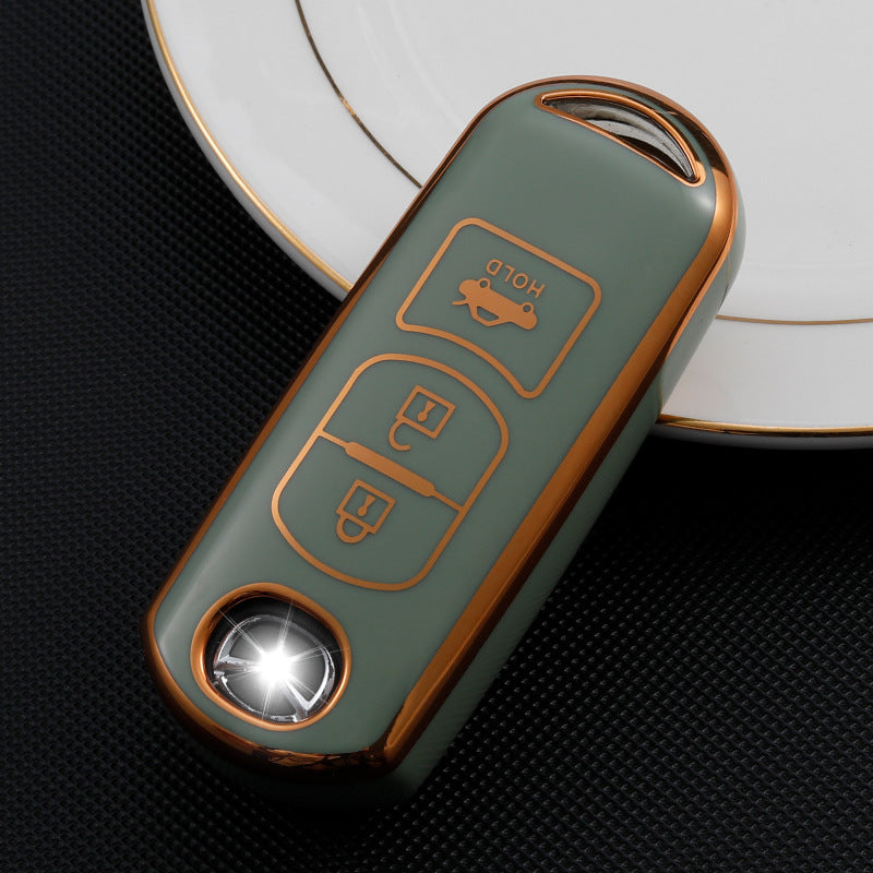 Soft TPU Key Case Cover For Mazda(Key No.A3+A4)