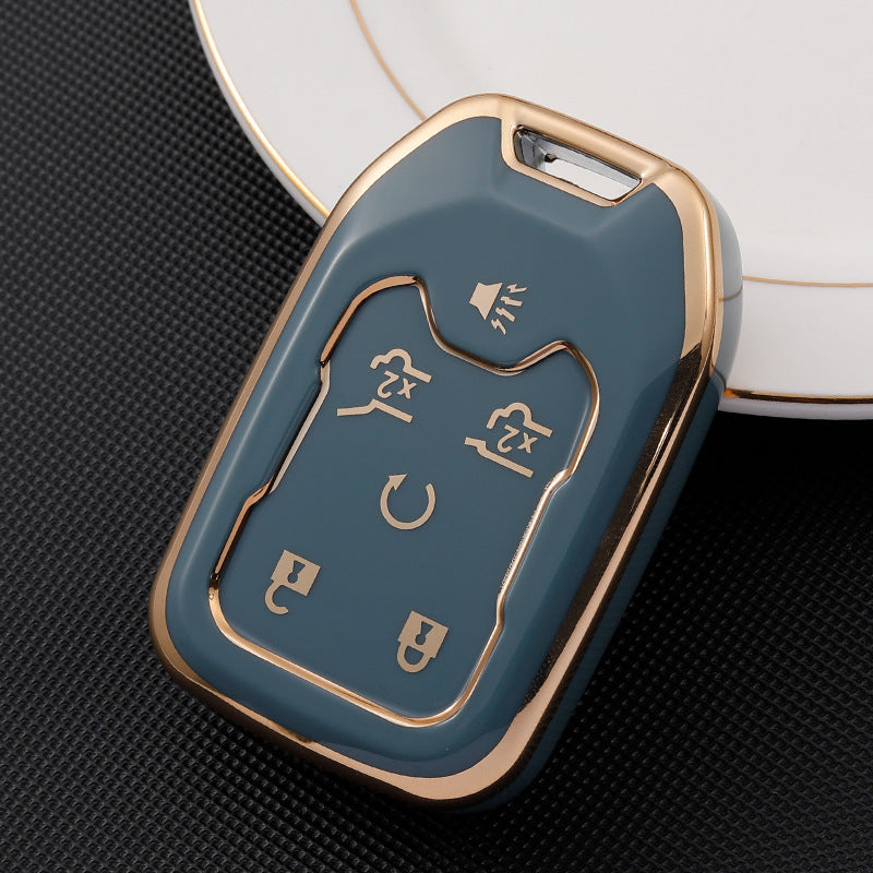 Soft TPU Key Case Cover For Chevrolet/Chevy/GMC(Key No.L-Fit L4/L5)