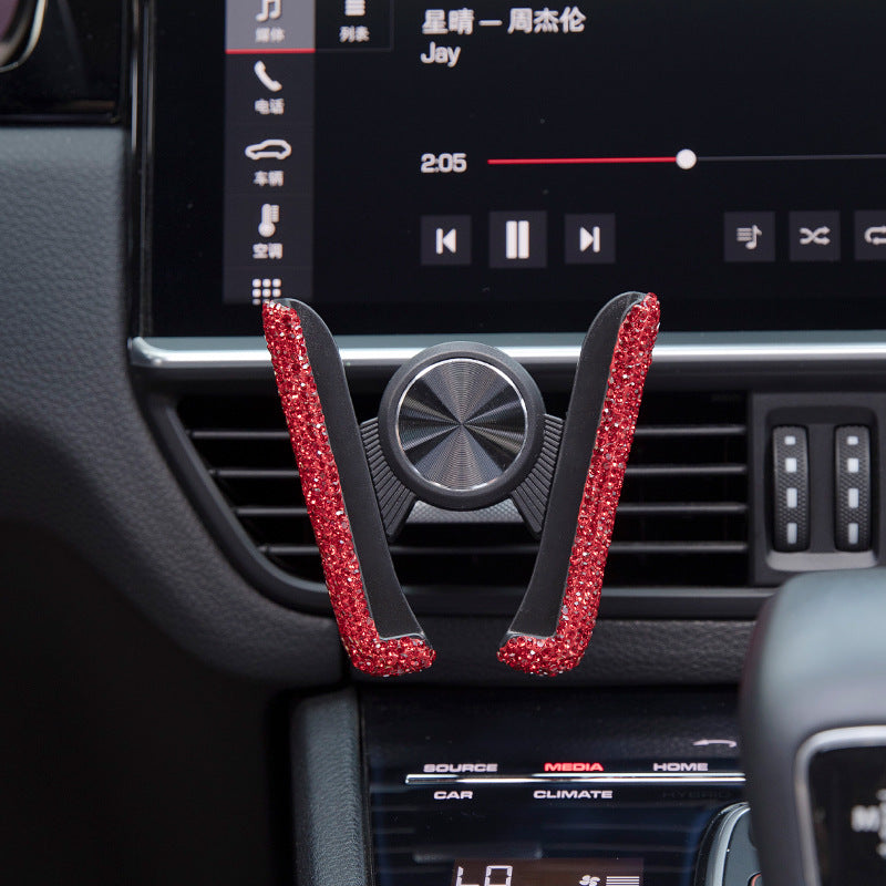 Bling Air Vent Bling Cellphone Holder with Plug clip