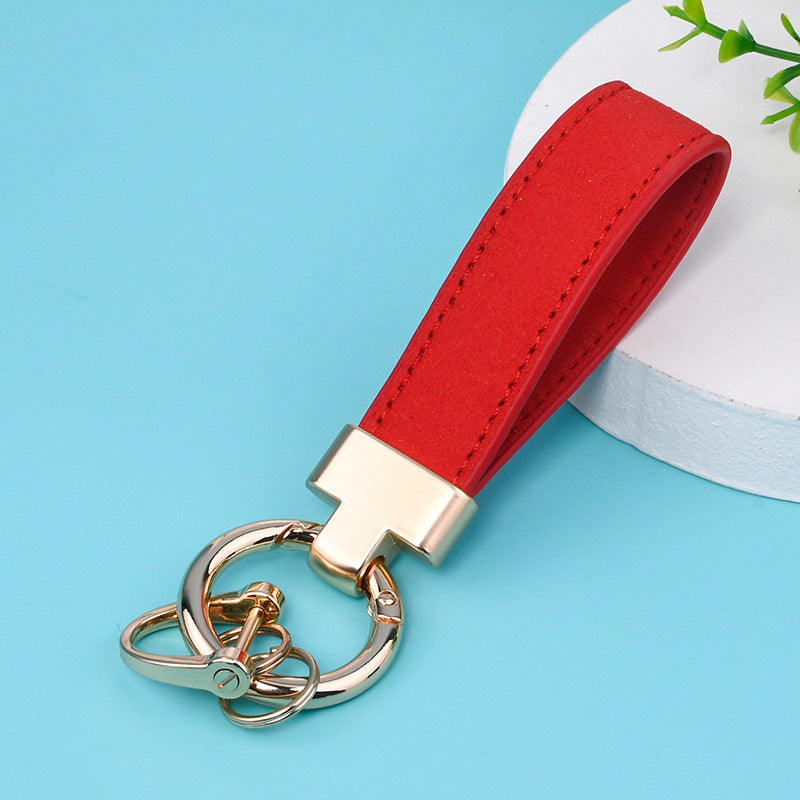 Leather Strap Metal Keychains(Item No.:LK008)