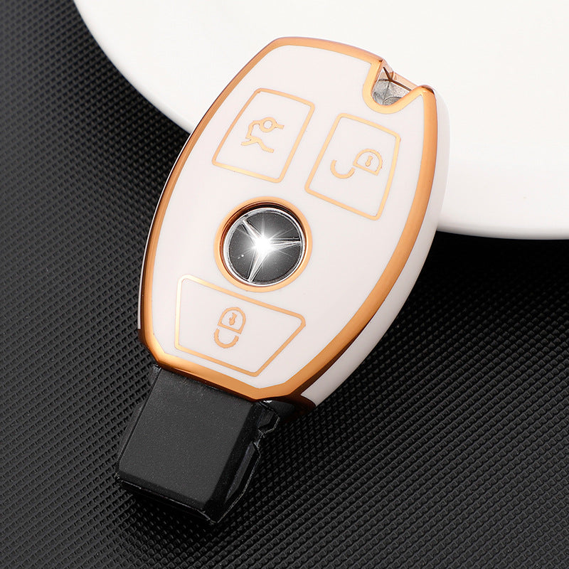 Soft TPU Key Case Cover For Mercedes-Benz GLC200 / GLC260 / GLC300 / C200L / GLC260 / GLA200 / C180L / G300 / G350 / GLE320 / GLC / GLS / AMG / A B C S V GL ML Class
