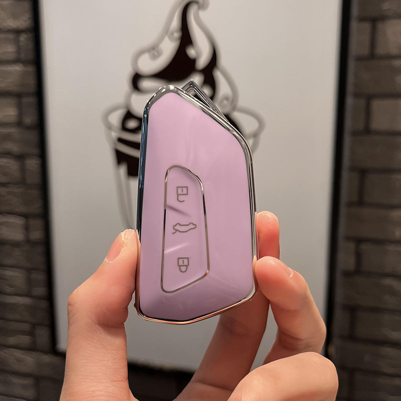 Soft TPU Key Case Cover For Volkswagen(Key No.I)