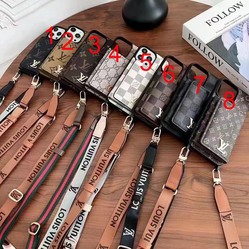 PU Leather Cellphone Case with Ribbon for Iphone