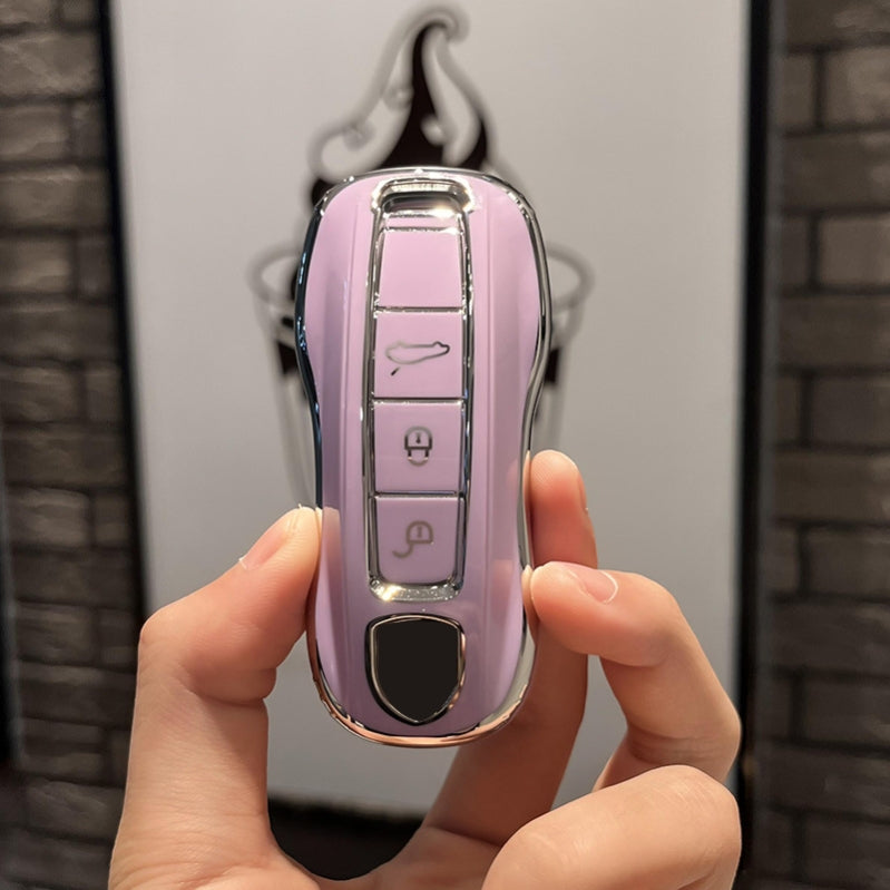 Soft TPU Key Case Cover For Porsche(Key No.A)