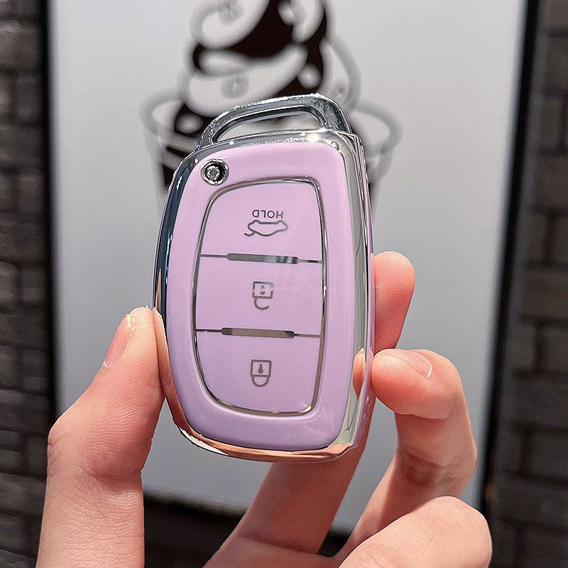 Soft TPU Key Case Cover For Hyundai(Key No.A)