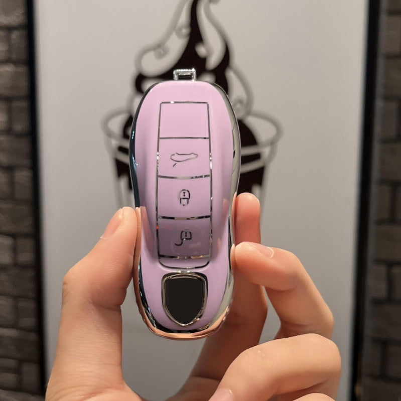 Soft TPU Key Case Cover For Porsche(Key No.B)