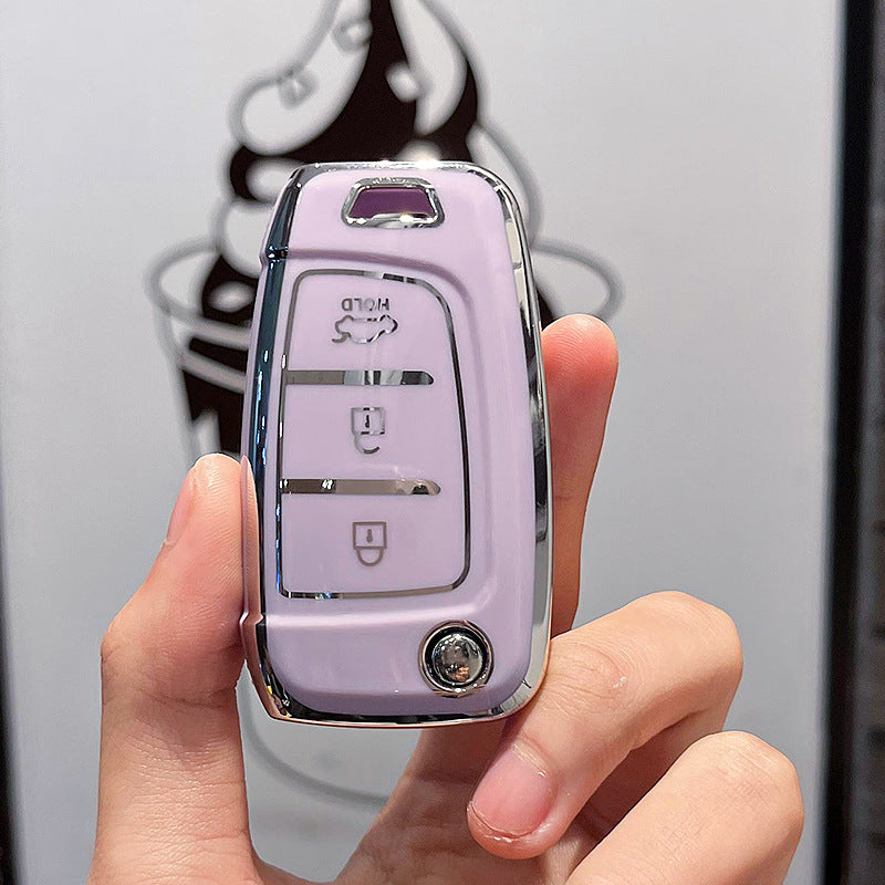 Soft TPU Key Case Cover For Hyundai(Key No.G)