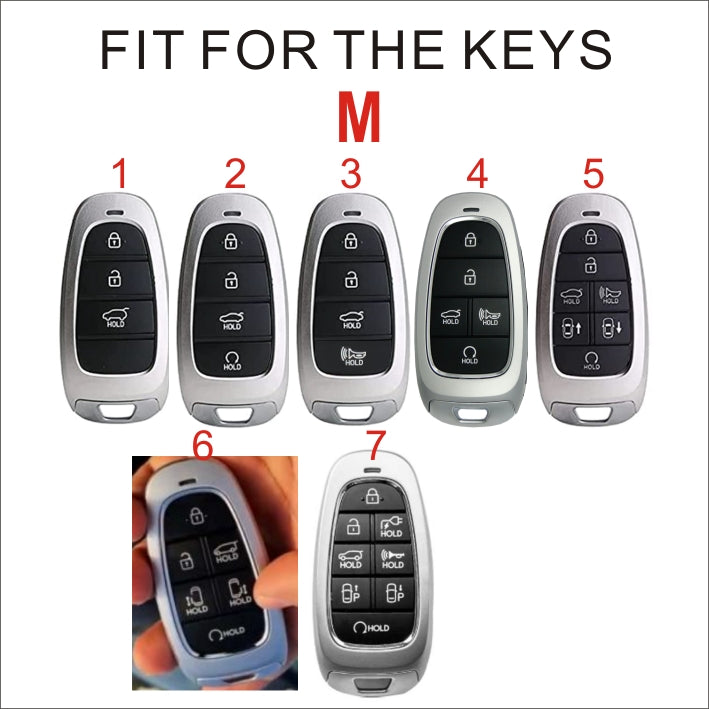 Soft TPU Key Case Cover For Hyundai(Key No.M)