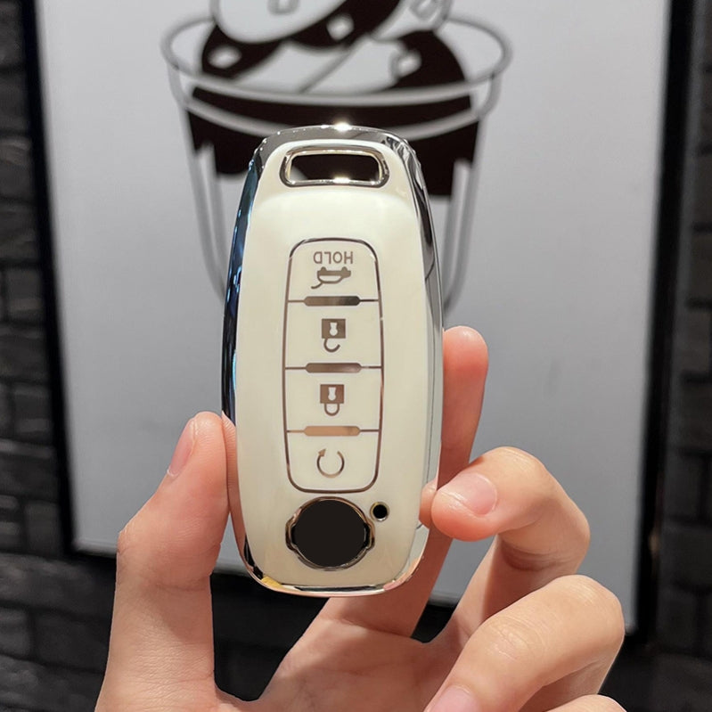Soft TPU Key Case Cover For Nissan(Key No.Q)