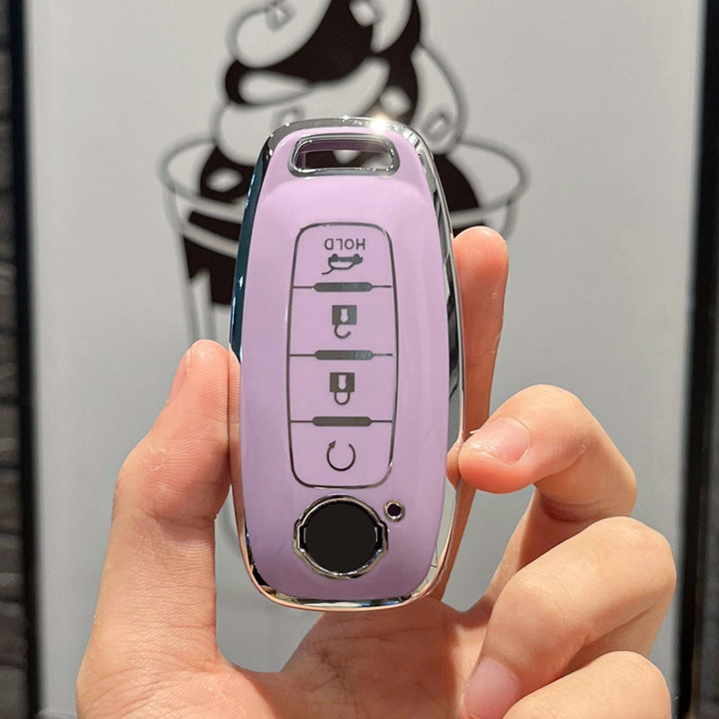 Soft TPU Key Case Cover For Nissan(Key No.Q)