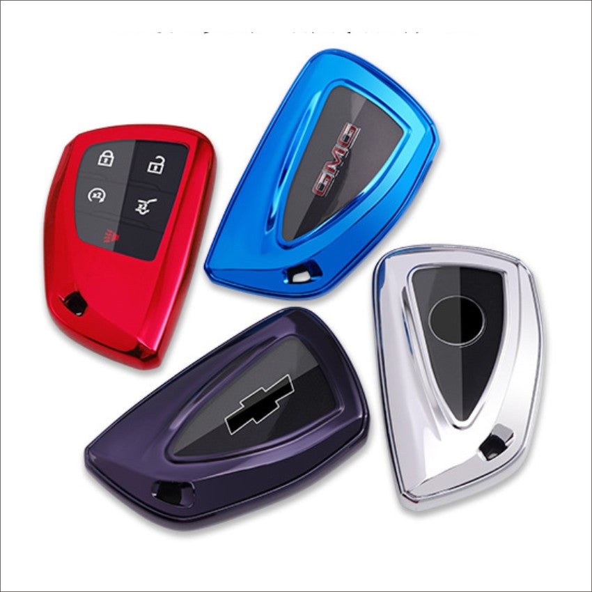 Soft TPU Key Case Cover For Chevrolet/Chevy/GMC/Buick(Key No.N)