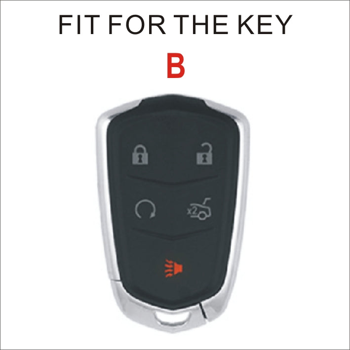Soft TPU Key Case Cover For Cadillac(Key No.B)