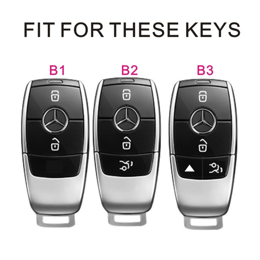 Soft TPU Key Case Cover For Mercedes-Benz A, C, E, S, CLA, CLS, GLA, GLB, GLC, GLE, GLS, G Glass 2017-2022