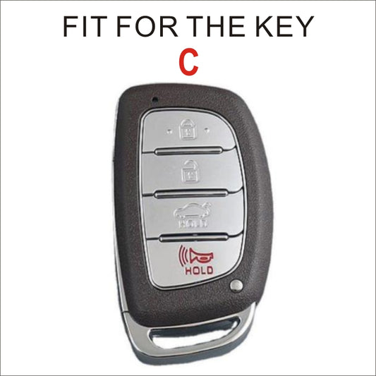 Soft TPU Key Case Cover For Hyundai(Key No.C)